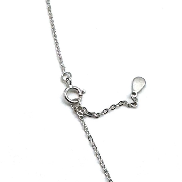 Silver 1CTW Moissanite Solitare Pendant - Picture 4 of 8